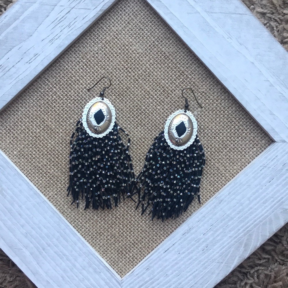 Earrings | Silver And Blue | Dangling | Indian